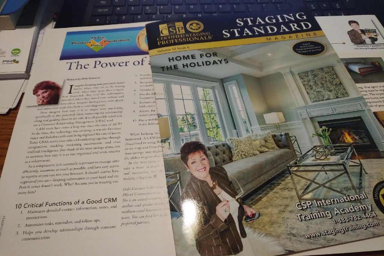 article in the staging standard magazine