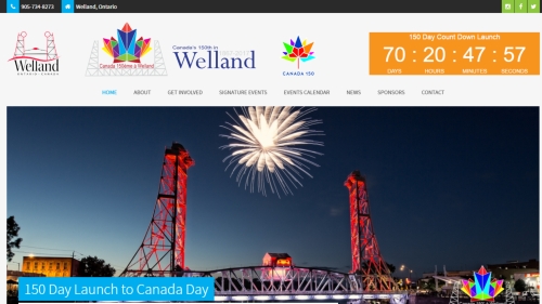 canada 150 in welland website image