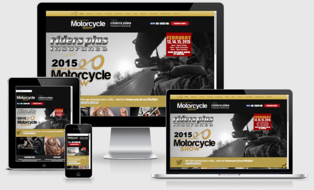 Ottawa Motorcycle Show responsive website by YDV Group