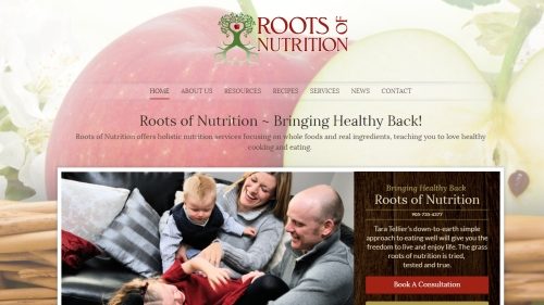 Roots of Nutrition website image
