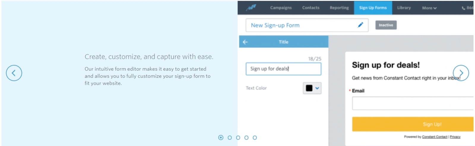 Sign up forms made simple 