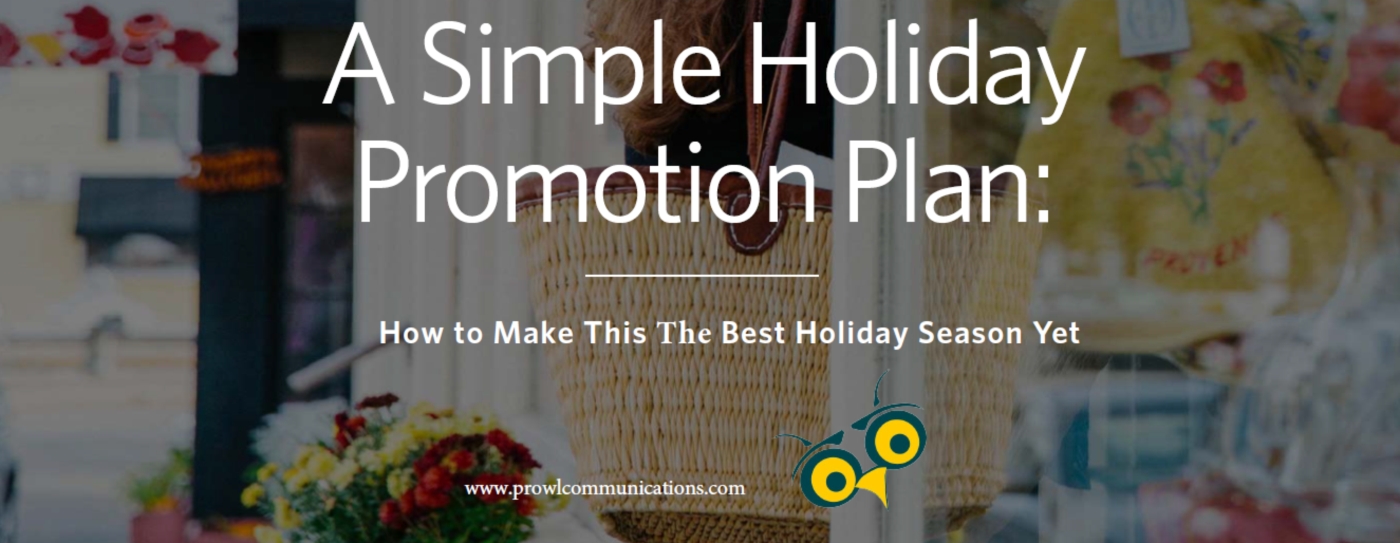 A simple holiday promotion plan banner