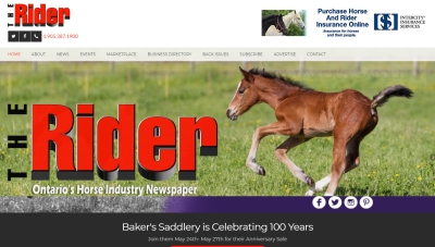 The Rider online equestrian newspaper website