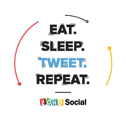 eat sleep retweet socialize
