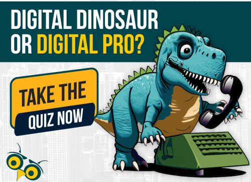 digital marketing quiz dinosaur or pro banner