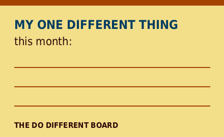 one thing card