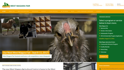 west niagara agricultural society website image